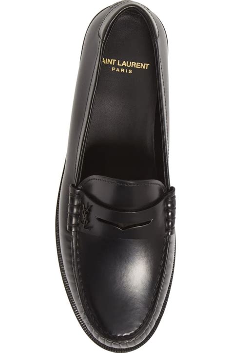 ysl ladies loafers|saint laurent shoe laces.